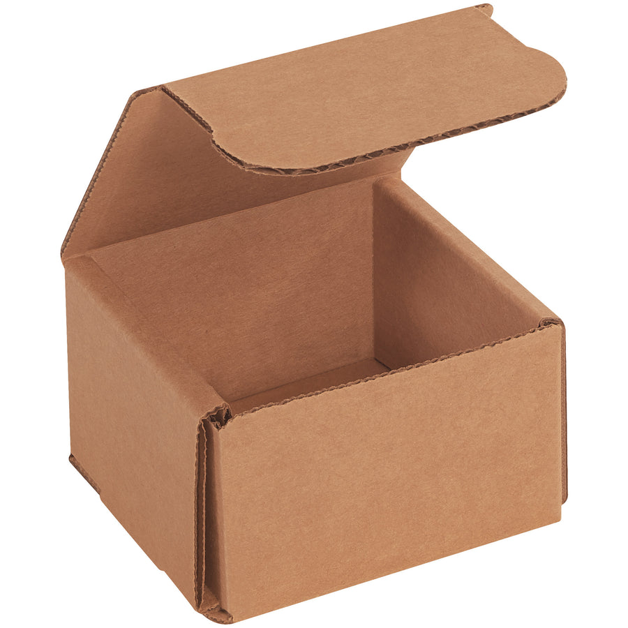 Ship small items faster and cheaper with these 3x3x2 kraft corrugated mailers. ECT-32-B construction delivers crush-resistant protection with double-wall coverage on front and sides. One-piece fold-and-tuck design eliminates tape, glue, and staples‚assemble in seconds and store flat to maximize warehouse space.