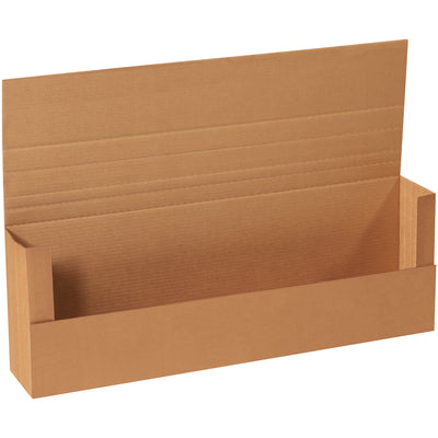 Professional jumbo mailers in hard-to-find 36x12x6 dimensions, built from sturdy ECT-32-C kraft corrugated. Multi-depth score lines allow flexible packing of various product sizes without wasted space. Sold as a bundle of 20 for wholesale pricing.