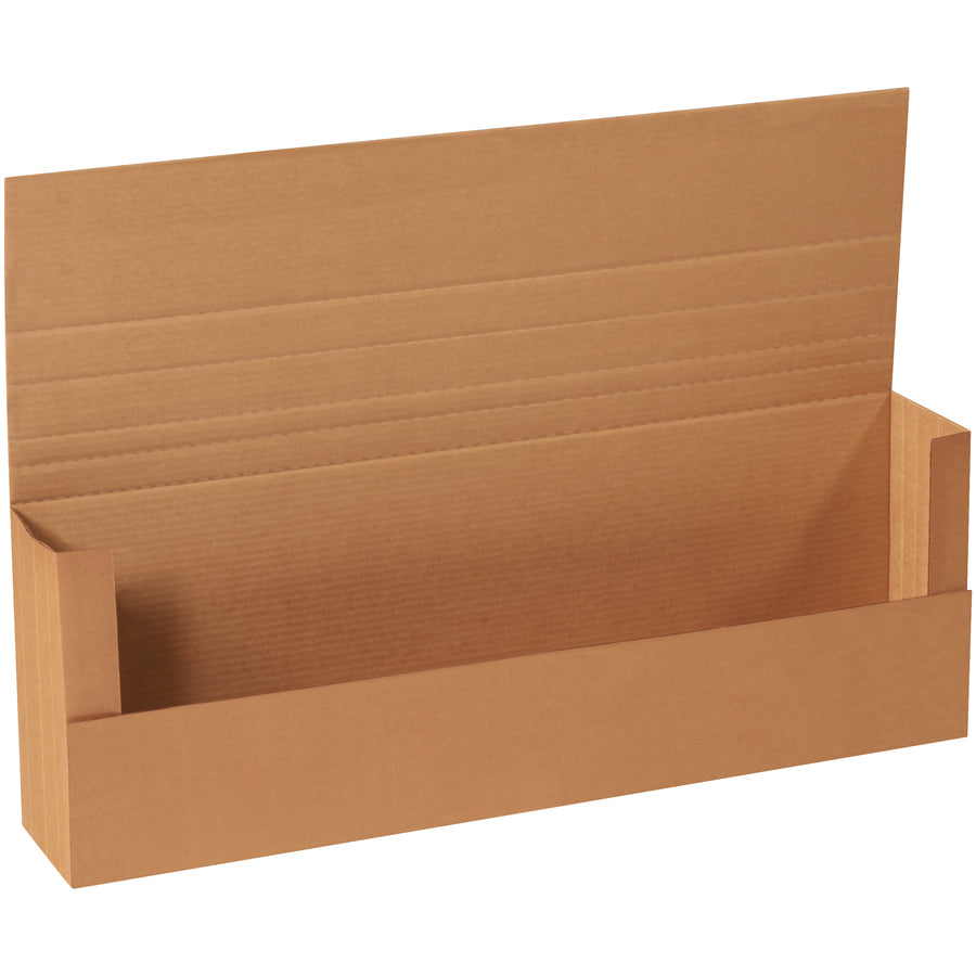 Professional jumbo mailers in hard-to-find 36x12x6 dimensions, built from sturdy ECT-32-C kraft corrugated. Multi-depth score lines allow flexible packing of various product sizes without wasted space. Sold as a bundle of 20 for wholesale pricing.