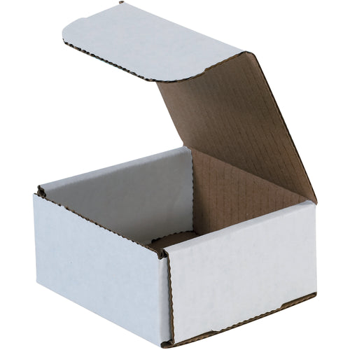 Ship small, lightweight items with confidence using these 4x4x2 white corrugated mailers engineered from ECT-32-B material. One-piece, fold-and-tuck design with double-wall crush protection requires no tape, glue, or staples–ready to pack in seconds. Bundle of 50 reduces per-unit costs and keeps your fulfillment operation efficient.