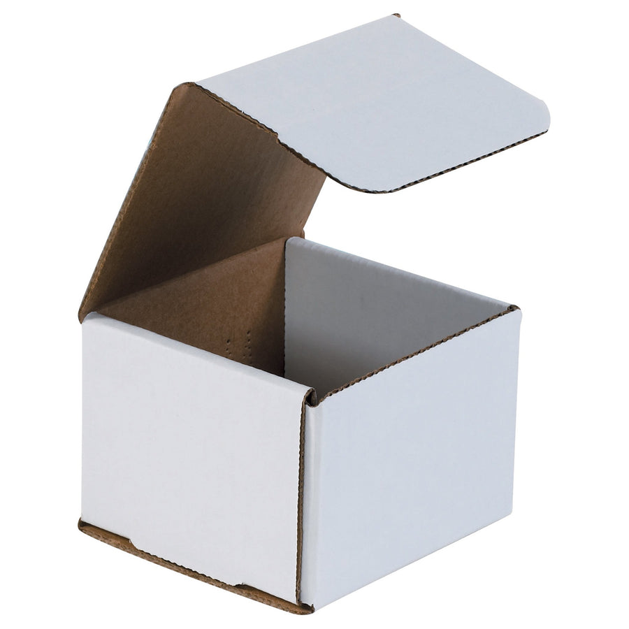 4x4x3 ECT-32 White Corrugated Mailers 50-Pack M443 - alias listing