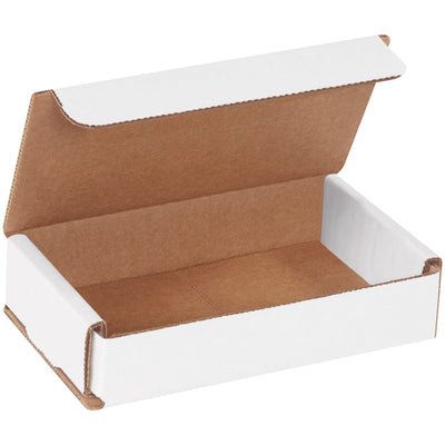 Ship lightweight items with confidence using these one-piece white corrugated mailers manufactured from durable ECT-32-B material. The 5x3x1 fold-and-tuck design provides double-wall protection on front and sides with zero assembly time‚no tape, glue, or staples required. Bulk 50-pack reduces per-unit cost and shipping waste.