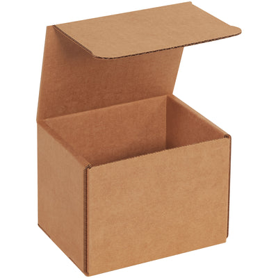 ECT-32-B kraft corrugated mailers engineered for maximum crush resistance in a compact 5x4x4" size. One-piece fold-and-tuck design requires no tape, glue, or staples‚assembly takes seconds. Ships and stores flat in bundles of 50 to maximize warehouse efficiency and reduce freight costs.