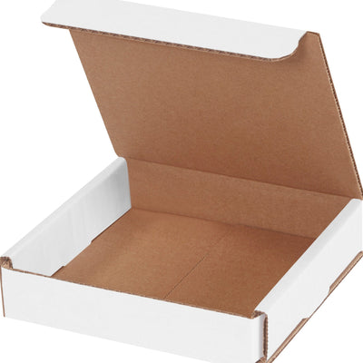 5x5x1 ECT-32 White Corrugated Mailers 50/Bundle M551 - alias listing