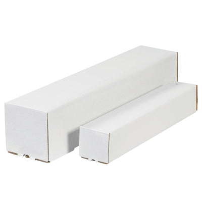 5x5x12 White Square Mailing Tubes 25-Pack M5512 - alias listing