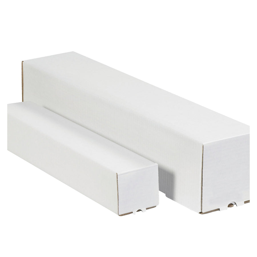 5x5x43 ECT-32-B White Square Mailing Tubes 25-Pack M5543 - alias listing