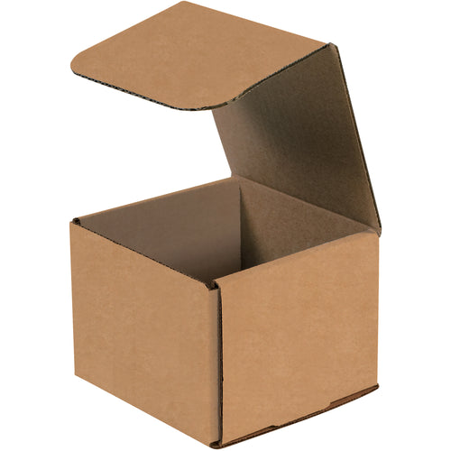Ship small items securely with our 5x5x4 kraft corrugated mailers–manufactured from ECT-32-B material for superior crush resistance and double-wall protection. One-piece fold-and-tuck design assembles in seconds with no tape, glue, or staples required. Bundle of 50 ships flat to maximize warehouse efficiency and reduce storage footprint.
