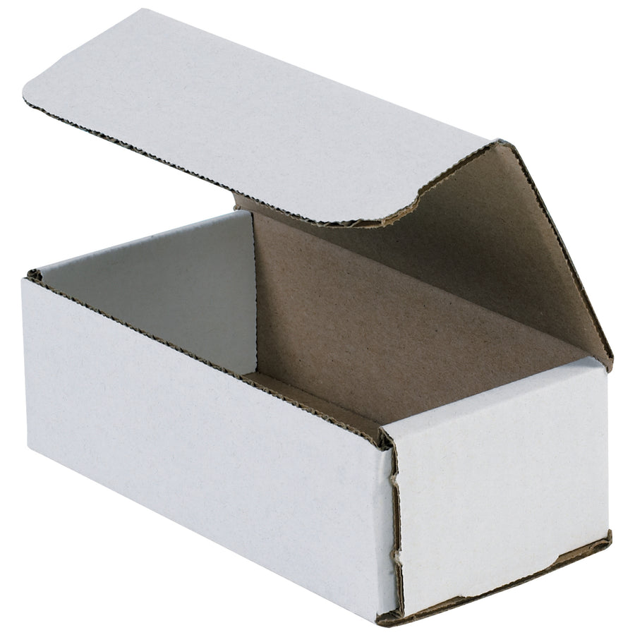 Protect small items with zero assembly hassle. These ECT-32-B white corrugated mailers fold in seconds with no tape, glue, or staples‚double-wall crush resistance on front and sides. 6x3x2 dimensions, sold as a 50-count bundle for warehouse-efficient shipping.