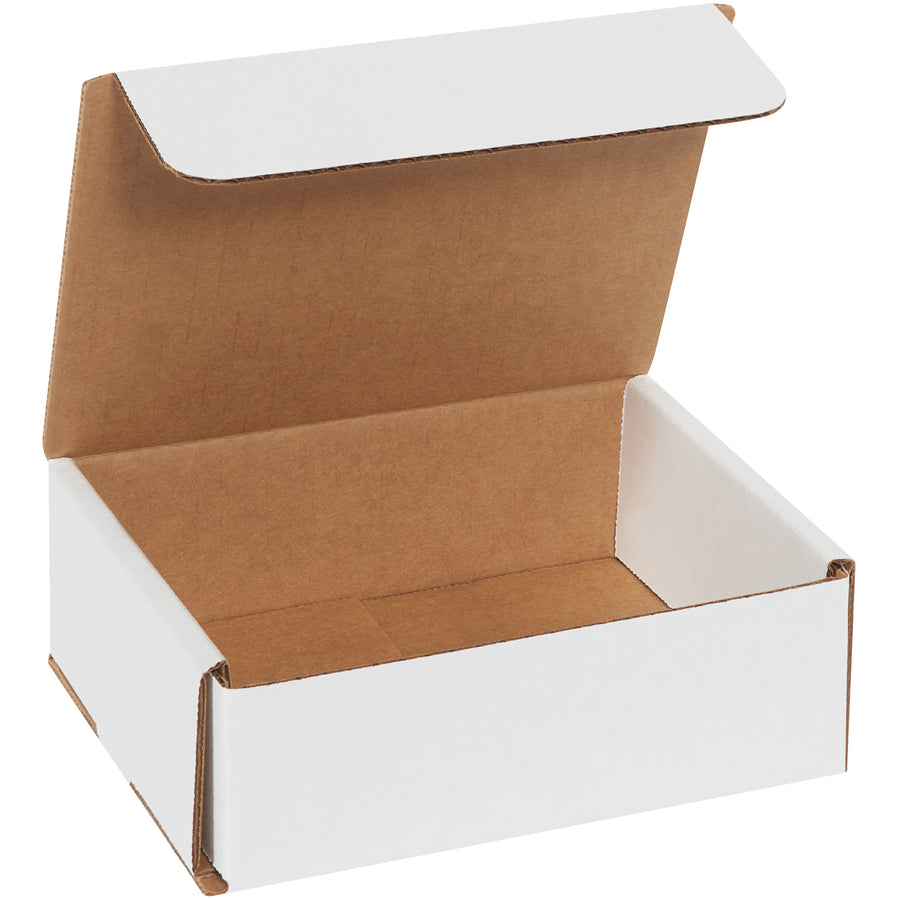 ECT-32-B white corrugated mailers engineered for lightweight fragile items and small parcel shipping. One-piece fold-and-tuck design with double-wall crush resistance on front and sides–no tape, glue, or staples required. Bulk 50-pack saves labor and reduces per-unit costs for high-volume fulfillment operations.