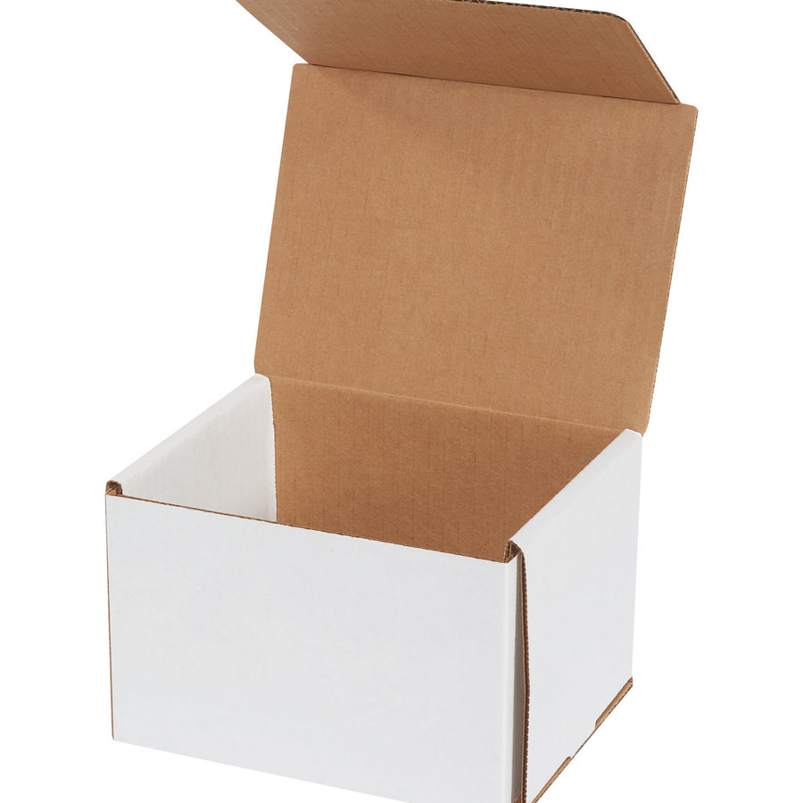6x5x4 ECT-32-B White Corrugated Mailers 50/Bundle M654 - alias listing