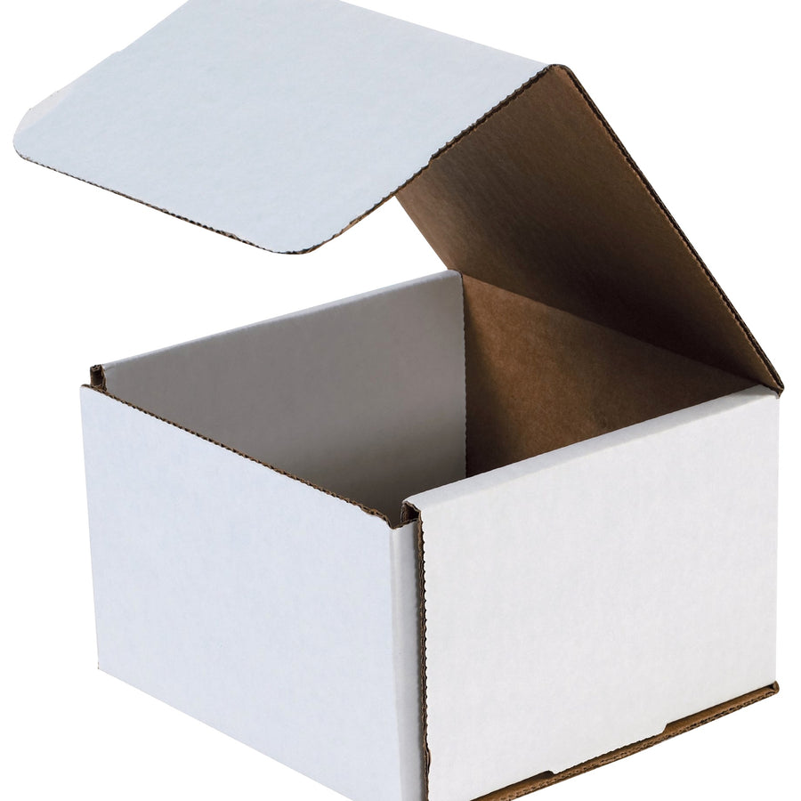 6x6x4 ECT-32-B White Corrugated Mailers 50-Pack M664 - alias listing