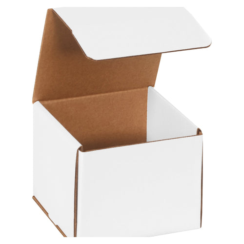 6x6x5 ECT-32 White Corrugated Mailers 50/Bundle M665 - alias listing