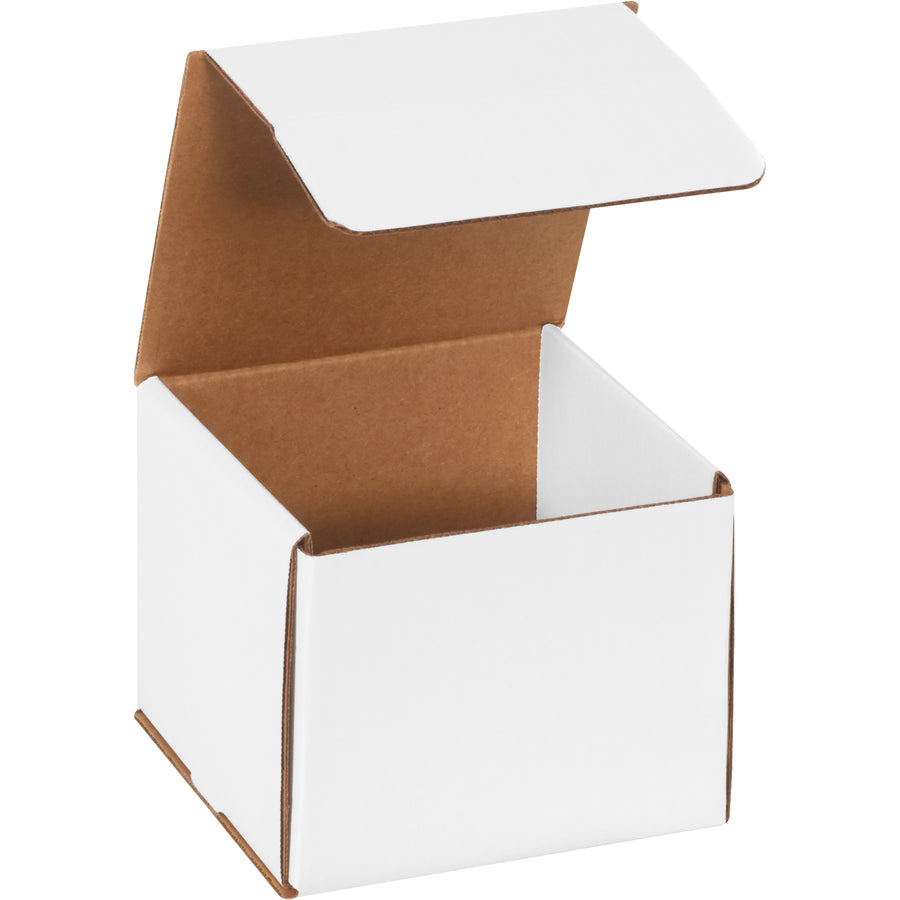 One-piece white corrugated mailers engineered with ECT-32-B material for maximum crush resistance and lightweight shipping efficiency. No tape, glue, or staples required–fold and ship in seconds. Sold as a bundle of 50 boxes to reduce per-unit costs.