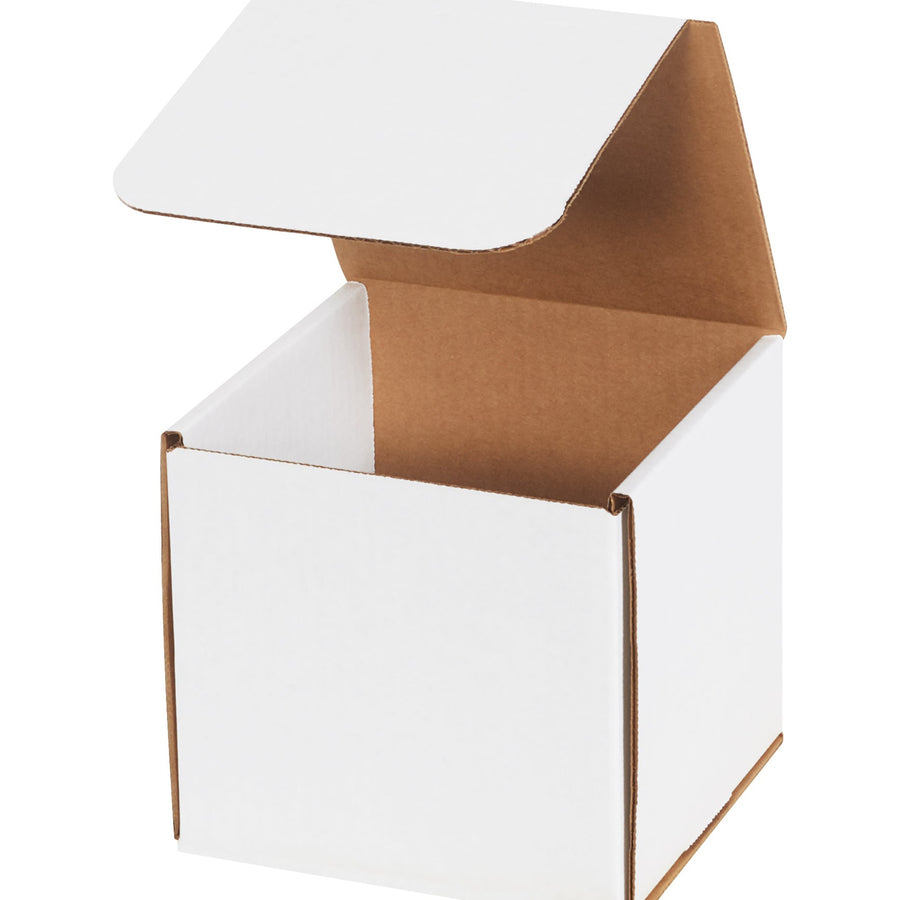 6x6x6 ECT-32-B White Corrugated Mailers 50/Bundle M666 - alias listing