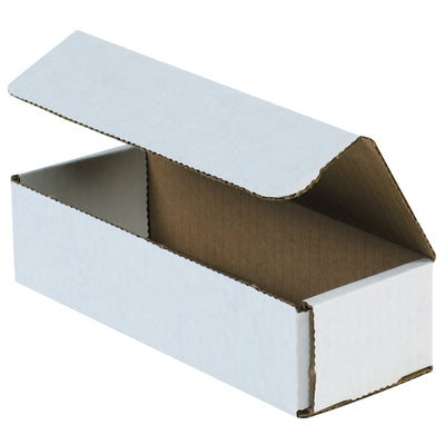 Premium ECT-32-B white corrugated mailers in 8x3x2" dimensions‚designed for warehouse and fulfillment operations shipping small to mid-weight items. One-piece fold-and-tuck construction with double-wall crush resistance requires zero tape, glue, or staples. 50-pack bundle maximizes freight efficiency and reduces per-unit packaging costs.