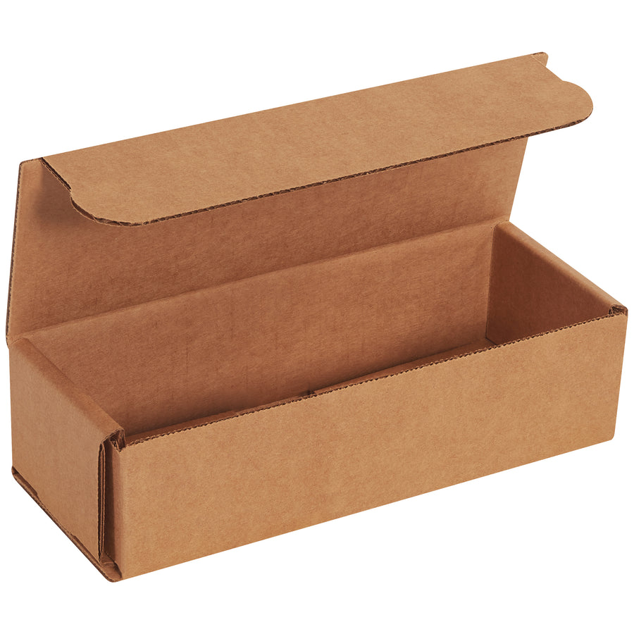 ECT-32-B kraft corrugated mailers deliver crush-resistant protection in a compact 8x3x2" format perfect for small item shipping. One-piece fold-and-tuck design requires no tape, glue, or staples‚assemble in seconds and ship flat to maximize storage efficiency. Pack of 50 reduces per-unit costs and freight weight for volume shippers.