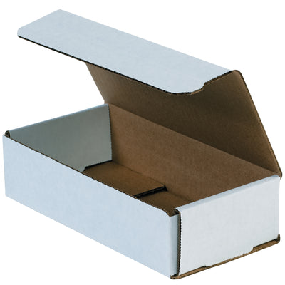 ECT-32-B white corrugated mailers deliver double-wall crush protection in a lightweight, one-piece folding design that requires no tape, glue, or staples. Ideal for e-commerce fulfillment centers shipping small to medium lightweight items, these 8x4x2 mailers reduce labor time and postage costs. Order bulk quantities (50/bundle) and optimize your shipping operations with proven, stackable protection.
