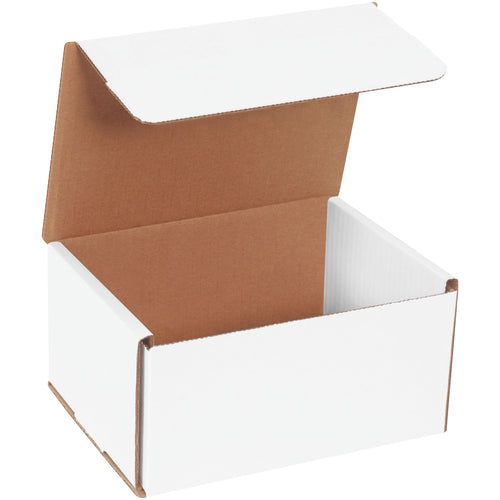 Ship small items with confidence using these ECT-32-B white corrugated mailers in 8x6x4 dimensions. One-piece fold-and-tuck design creates double-wall protection on front and sides without tape, glue, or staples. Sold as a bundle of 50 to maximize your shipping efficiency and reduce per-unit costs.