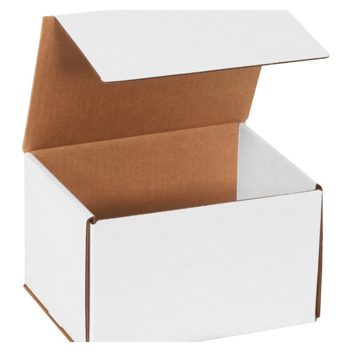 8x6x5 ECT-32-B White Corrugated Mailers 50/Bundle M865 - alias listing
