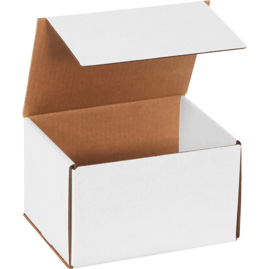 Professional-grade 8x6x5 white corrugated mailers engineered from ECT-32-B material for maximum crush resistance and freight efficiency. One-piece fold-and-tuck design‚no tape, glue, or staples required. Sold as a 50-unit bundle for consistent cost-per-unit savings.