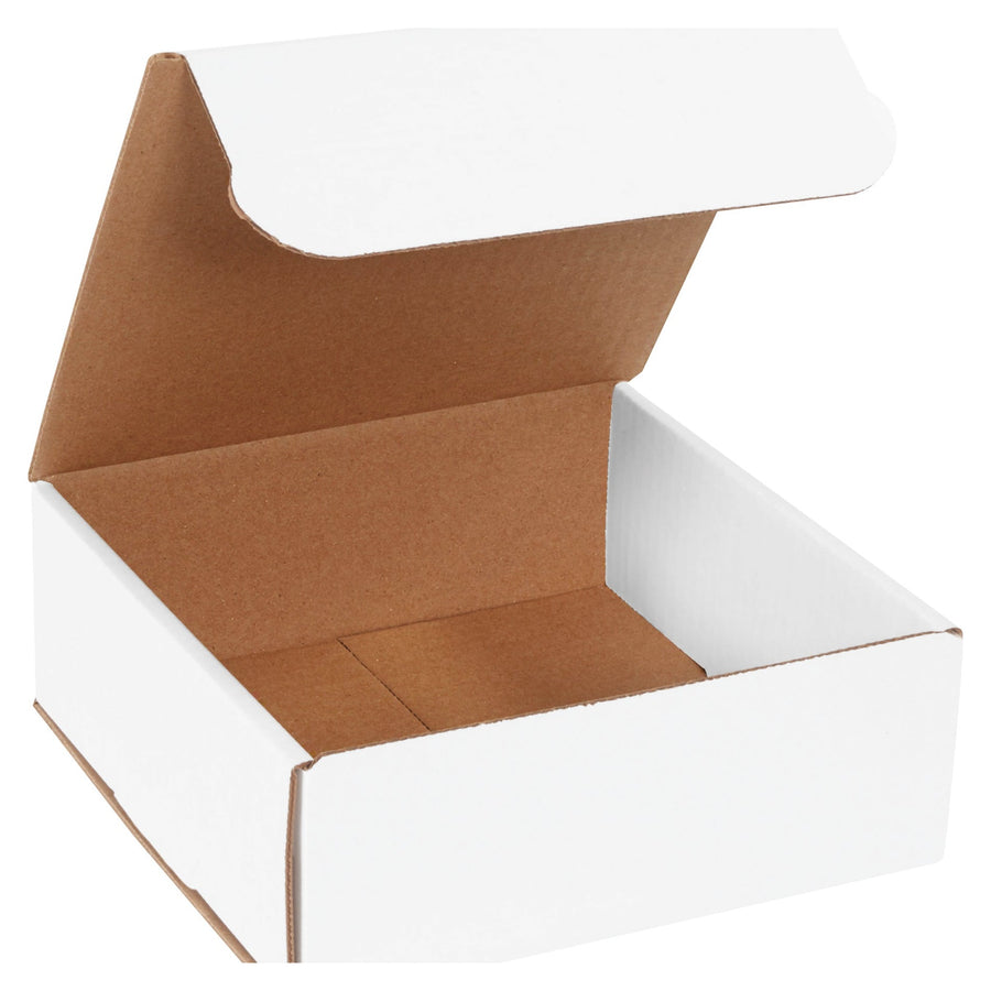 8x8x3 ECT-32-B White Corrugated Mailers 50-Pack M883 - alias listing