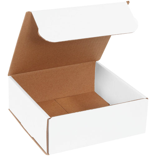 Heavy-duty 8x8x3 one-piece folding mailers manufactured from ECT-32-B white corrugated material. Crush-resistant double-wall construction on front and sides requires zero tape, glue, or staples. Ships as a 50-pack bundle‚reduce freight costs while maximizing protection for small to medium lightweight shipments.