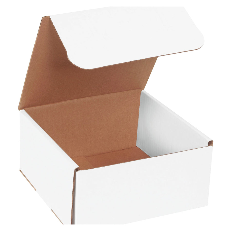 8x8x4 ECT-32 White Corrugated Mailers 50/Bundle M884 - alias listing