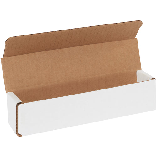 Premium ECT-32-B white corrugated mailers in 9x2x2 dimensions designed for lightweight parcel and fragile item shipments. One-piece folding design with dual-wall crush resistance‚no tape, glue, or staples required. Order in bundles of 50 and reduce assembly time while protecting your products.