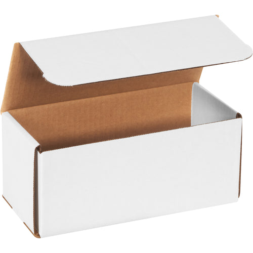 Ship small items with confidence using these ECT-32-B white corrugated mailers featuring one-piece fold-and-tuck construction. Double-wall crush-resistant design on front and sides eliminates the need for tape, glue, or staples‚assembled in seconds. Bundle of 50 mailers reduces per-unit costs and freight spend.