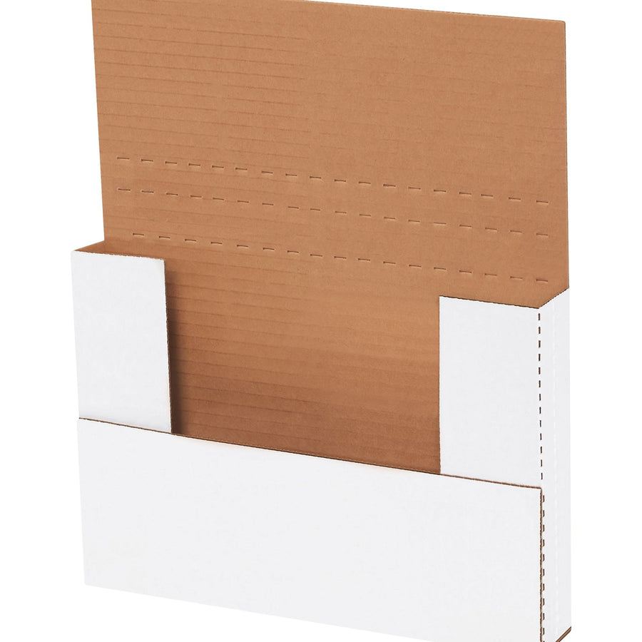 9.625x6.625x1.25 White Corrugated Easy-Fold Mailers 50/Bundle M961 - alias listing