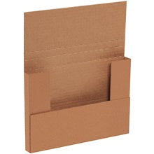 9.62x6.62x1.25 Kraft Easy Fold Mailers 50-Pack