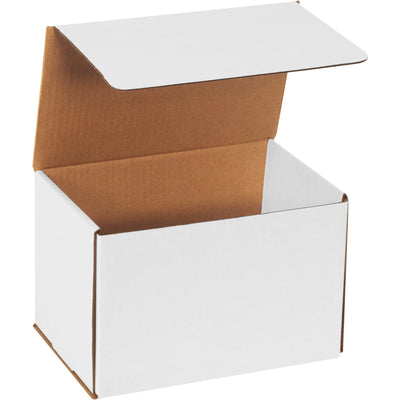 Heavy-duty 9x6x6 white corrugated mailers manufactured from ECT-32-B material deliver double-wall crush resistance with a simple one-piece fold design‚no tape, glue, or staples required. This 50-pack bundle ships lightweight to reduce postage costs while protecting small items and fragile goods during transit.