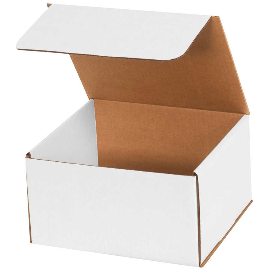 9x8x5 ECT-32-B White Corrugated Mailers 50-Pack M985 - alias listing