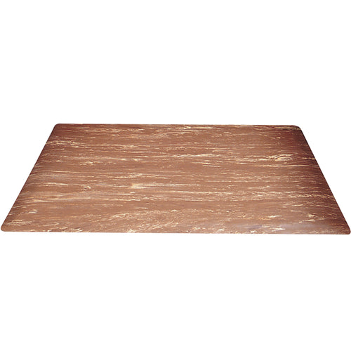 Reduce worker fatigue with this durable 6' x 2' walnut marble anti-fatigue mat featuring 1/8