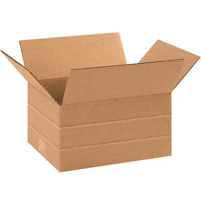 10x8x6 Multi-Depth Corrugated Boxes, ECT-32 Kraft - 25 Pack