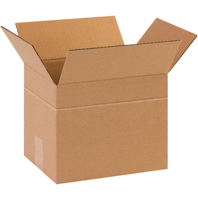 10x8x8 Multi-Depth Kraft Corrugated Boxes ECT-32 - Bundle of 25