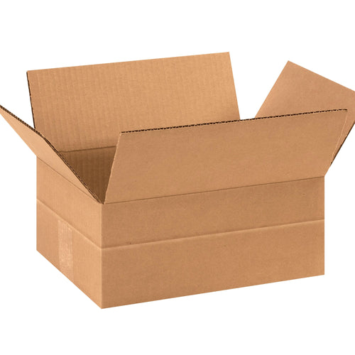 11.75x8.75x4.75 ECT-32 Kraft Multi-Depth Corrugated Shipping Boxes 25-Pack MD1184SC