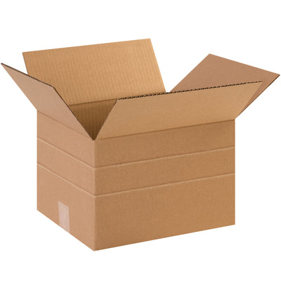 Fold these ECT-32 kraft corrugated boxes to three different heights–no carton sizer needed. Pre-scored sides let you adjust from 8" to 10" depth for perfect fits. Consolidate your inventory and cut parcel shipping expenses with one versatile box that replaces multiple SKUs.
