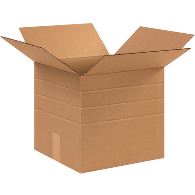 Eliminate carton sizer equipment and inventory bloat with these pre-scored, adjustable-height corrugated boxes. Fold to 6", 9", or 12" heights using the same ECT-32 kraft carton–cut packaging SKUs and parcel service fees instantly. Sold in bundles of 25.