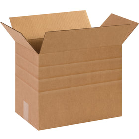 Reduce your carton inventory footprint with these pre-scored multi-depth corrugated boxes. Fold to 5 different heights–no sizer equipment required. ECT-32 single-wall kraft construction delivers reliable protection while adjustable sizing cuts parcel and freight costs.