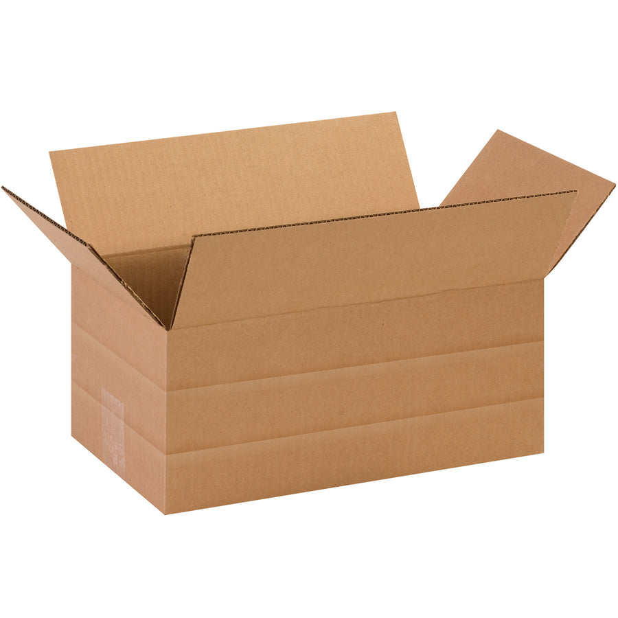 Reduce carton inventory and freight spend with these pre-scored multi-depth boxes that fold to three different heights without a sizer. Made from durable ECT-32 kraft corrugated, each box in this bundle of 25 delivers right-sized packaging that cuts parcel service costs and warehouse space requirements.
