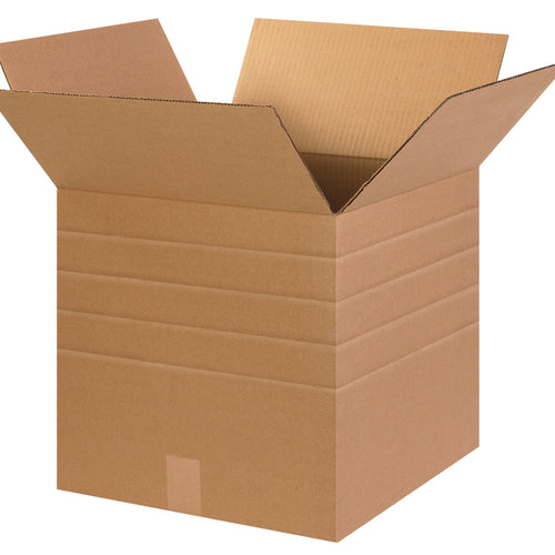 15x15x15 ECT-32 Kraft Multi-Depth Corrugated Shipping Boxes 25-Pack MD151515