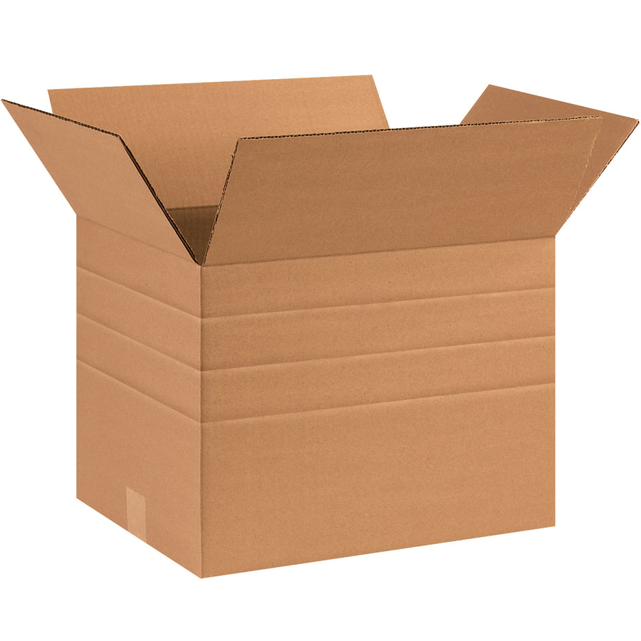Right-size every shipment with one versatile carton. These 16x12x12 multi-depth boxes fold to 12", 10", or 8" heights–no carton sizer needed. Strong ECT-32 kraft corrugated material cuts parcel costs and eliminates slow-moving SKUs from your warehouse.