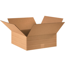 Pre-scored multi-depth corrugated boxes that fold to 2", 4", or 6" heights–no carton sizer needed. Consolidate inventory, cut parcel costs, and eliminate waste with one versatile ECT-32 kraft carton. Sold in bundles of 25.