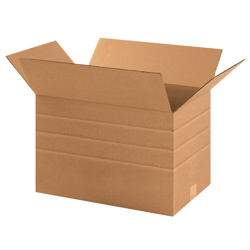 17.25x11.5x11 ECT-32 Kraft Multi-Depth Corrugated Shipping Boxes 25-Pack MD171111