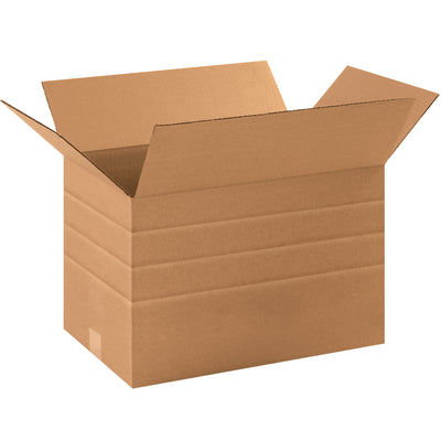 Eliminate carton sizer needs with these pre-scored multi-depth corrugated boxes in 17.25x11.5x11 dimensions. One box folds to multiple heights–cut inventory SKUs and parcel shipping costs simultaneously. ECT-32 kraft construction rated for reliable stacking performance.