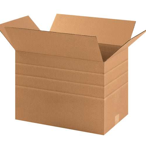 17.25x11.5x12 ECT-32 Kraft Multi-Depth Corrugated Shipping Boxes 25-Pack MD171112R