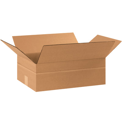 Pre-scored multi-depth corrugated boxes collapse to 3, 4, or 6-inch heights–no carton sizer needed. ECT-32 kraft construction delivers durability while reducing your SKU count and parcel shipping expenses. Sold as a bundle of 25.