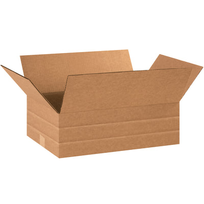 Eliminate carton sizing complexity with these ECT-32 kraft corrugated boxes featuring multi-depth scoring at 6", 4", and 2" heights. Right-size every shipment to cut parcel costs and consolidate inventory into a single SKU. Bundle of 25 boxes includes everything you need for immediate deployment.