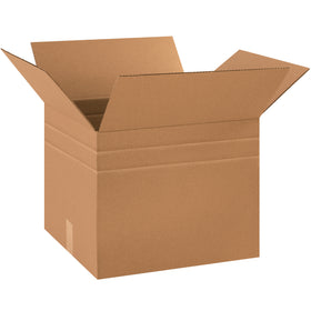 Adjustable-height corrugated boxes that fold to your desired size without a carton sizer. These 18x15x15 ECT-32 kraft boxes feature multiple depth scores, allowing you to eliminate redundant SKUs and cut parcel shipping costs. Sold as a bundle of 10.